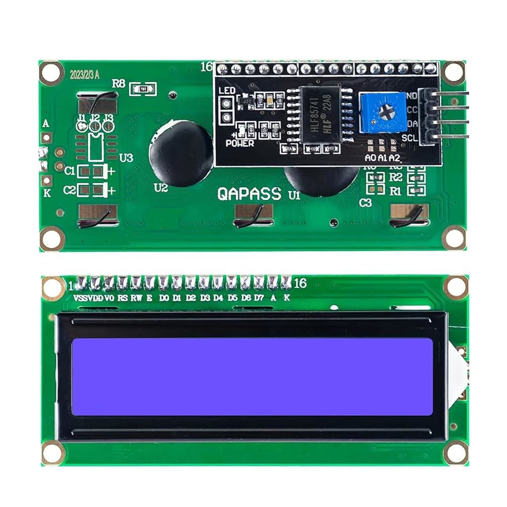 4PCS I2C IIC 1602 LCD 디스플레이 모듈 16x2 문자 직렬 화면, 블루 백라이트 및 PCF8574, Arduino Rasp Berry P i STM 32 DIY - 상세 이미지 2