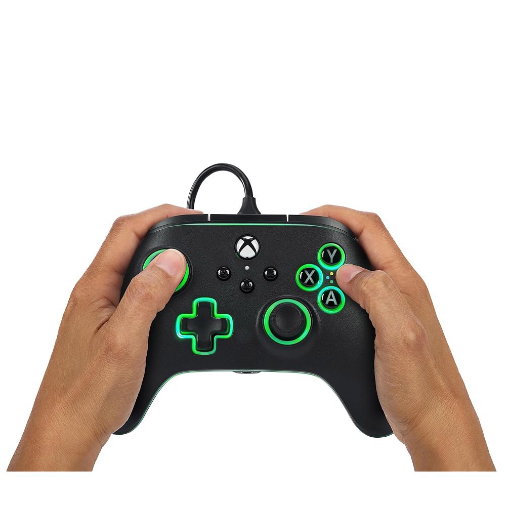 파워에이 어드밴티지 Xbox Series X|S용 유선 컨트롤러 - 블랙, 게임패드, 비디오 게임 컨트롤러, One 및 Windows 10/11과 함께 작동하며 공식 라이선스를 - 상세 이미지 2
