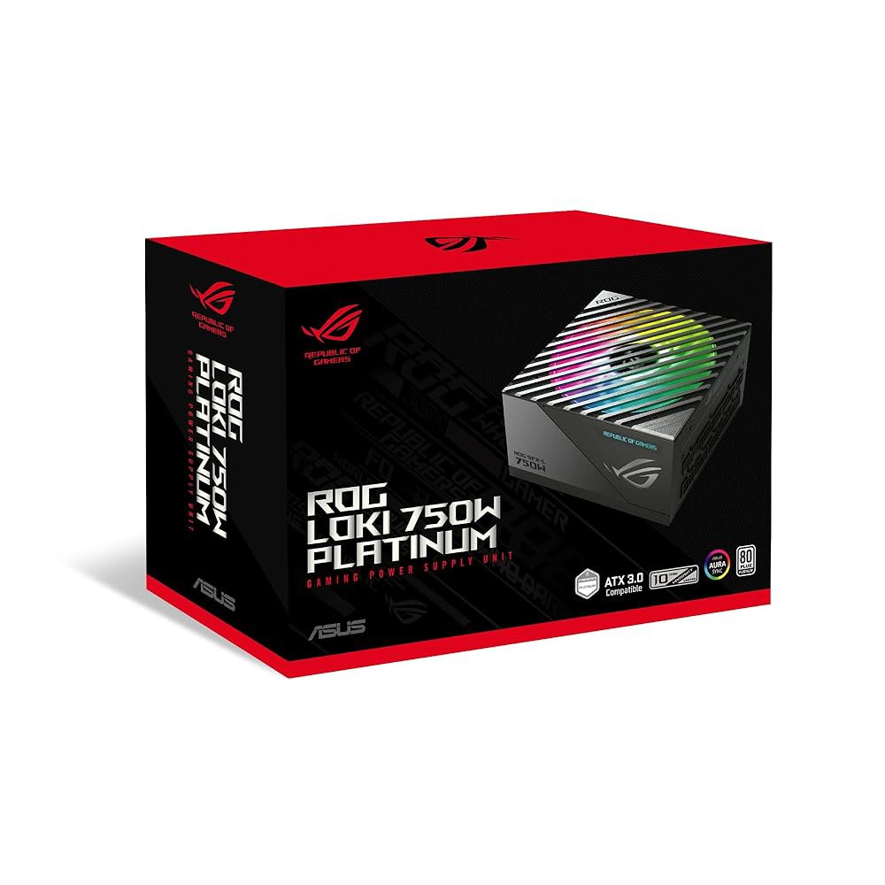 ASUS ROG 로키 SFX-L 750W 플래티넘(완전 모듈식 전원 공급 장치, 80+ 플래티넘, 람다 A 인증, 120mm PWM ARGB 팬, 아우라 동기화, ATX 3.0 - 상세 이미지 2