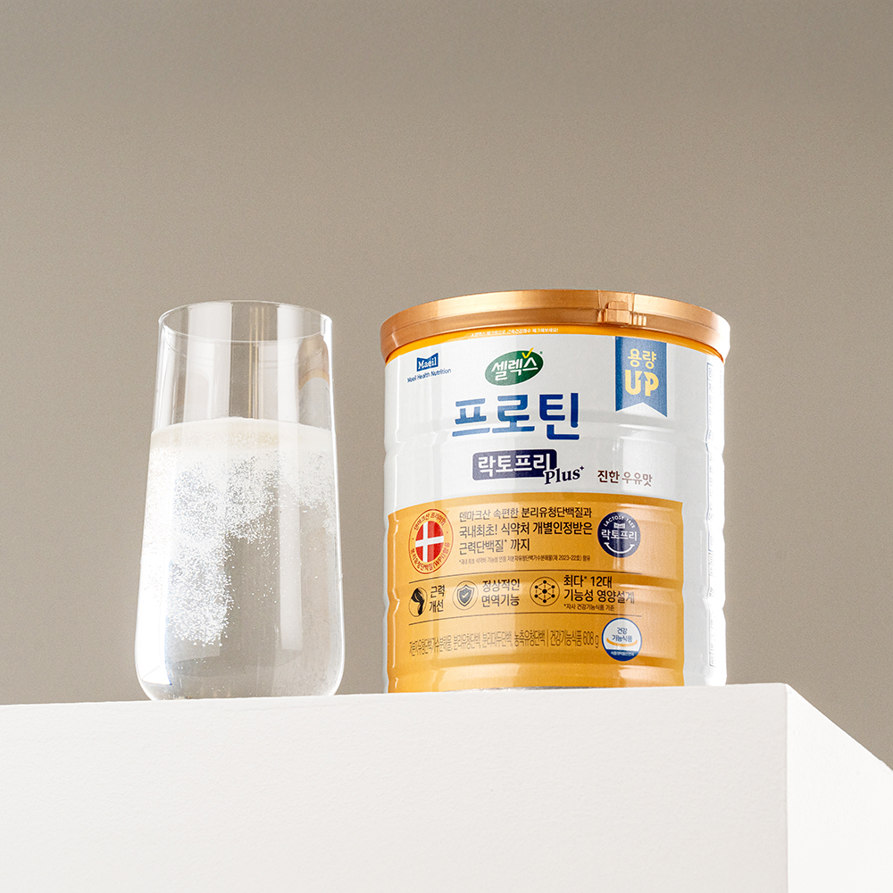 [네이버 단독] 셀렉스 프로틴 락토프리 플러스 근력 개선 단백질 608g, 1개