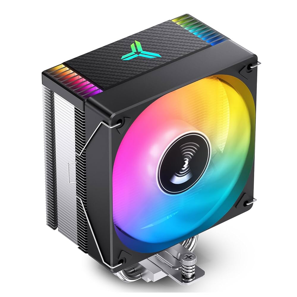 JONSBO CR1000 EVO ARGB CPU 쿨러, 무음 시리즈 팬 에어 쿨러 H154mm, AM4 / AM5 Intel LGA1851 1700용 구리 히트 파이프 인서트 핀 - 상품 이미지