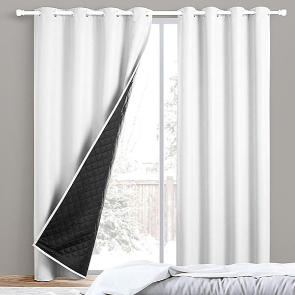 겨울 두꺼운 암막 커튼 베란다 방한 암막 커튼 방한용