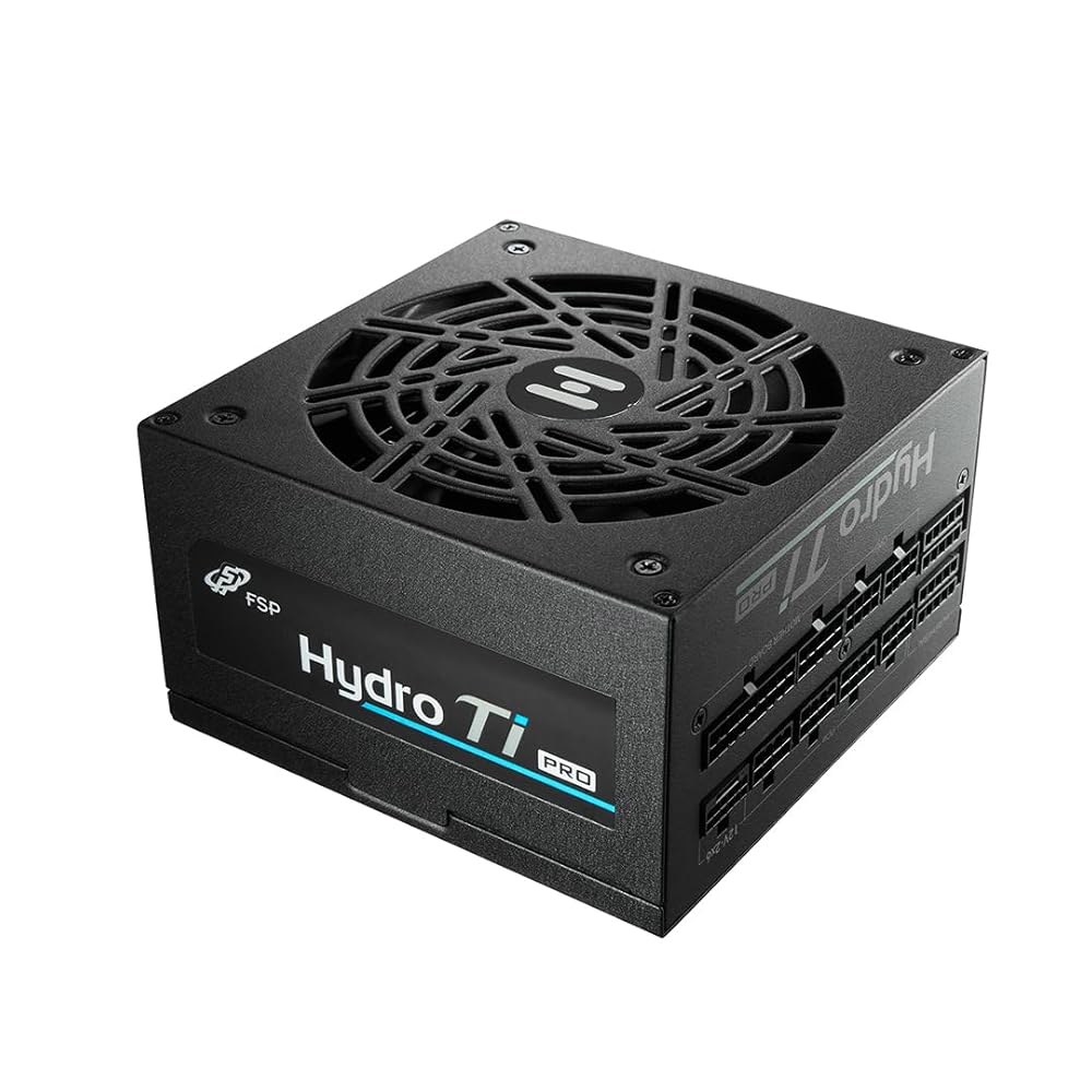 FSP 하이드로 Ti PRO 1000W 전원 공급 장치, 80 플러스 티타늄, ATX3.1 /PCIe 5.1, 풀 모듈식, 10년 보증(HTI-1000M-GEN5) - 상품 이미지