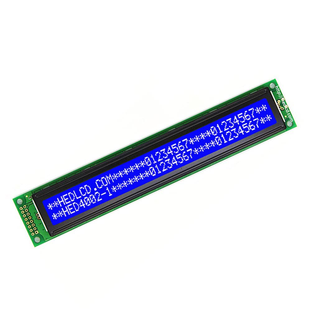 파란색 배경에 SaiDian 1Pcs HD44780 40x2 4002 LCM 문자 LCD 디스플레이 모듈 5V 흰색 - 상품 이미지