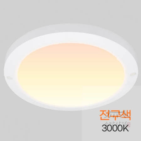 생활약방 원형 LED 직부등 라이트 10인치 20W 전구 3000KLED등 원형천장등