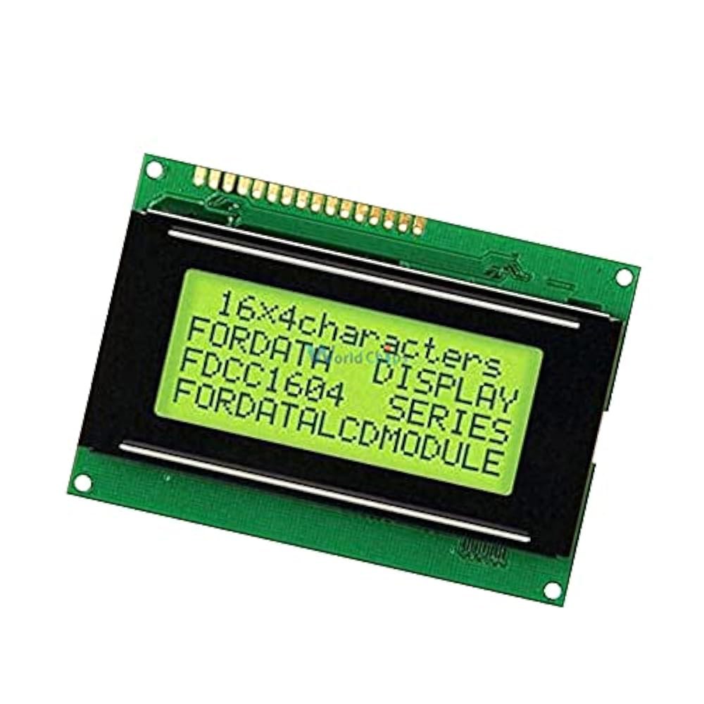 Midzoo LCD 16x4 1604 문자 디스플레이 모듈 LCM 옐로우 블랙라이트 5V - 상세 이미지 2