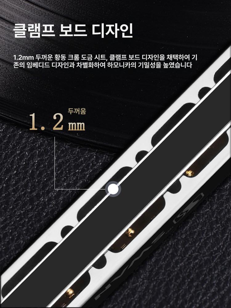 하모니카 세트 고품질 전문가용 초보 입문 24홀 - 상세 이미지 5