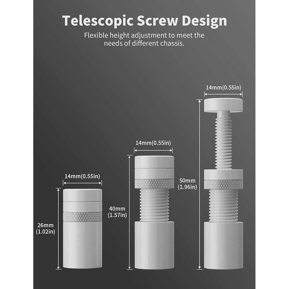 여기 GPU 지원 브래킷, 그래픽 카드 지원, 비디오 처짐 홀더 스탠드, 화이트, S(26mm-50mm) Black 26-50mm - 상세 이미지 2