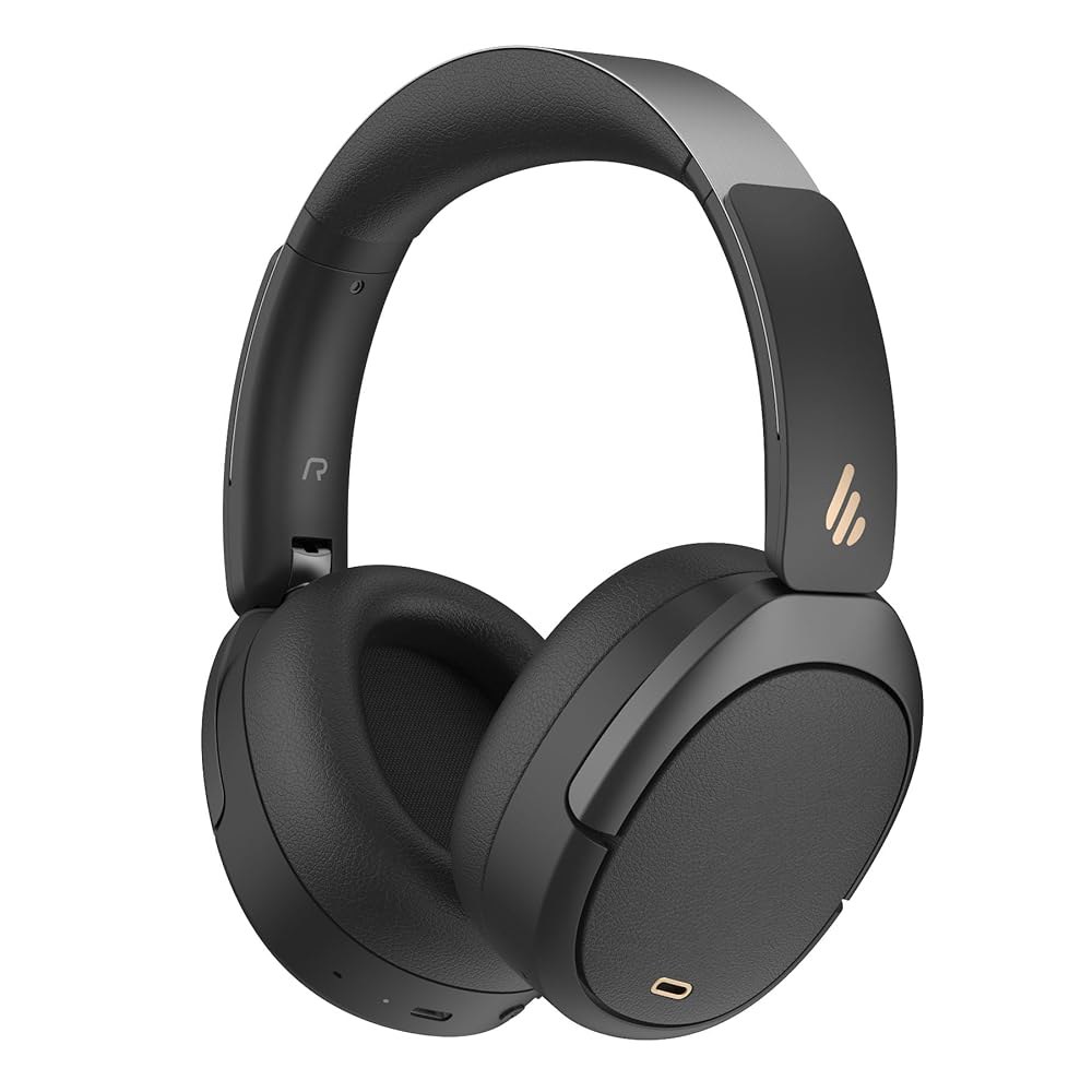 -49dB 액티브 노이즈 캔슬링 기능이 있는 Edifier W80 오버 이어 헤드폰, LDAC 고해상도 유선 및 무선, AI 클리어 콜, 고속 충전, 멀티포인트 연결, 블루투스 - 상품 이미지