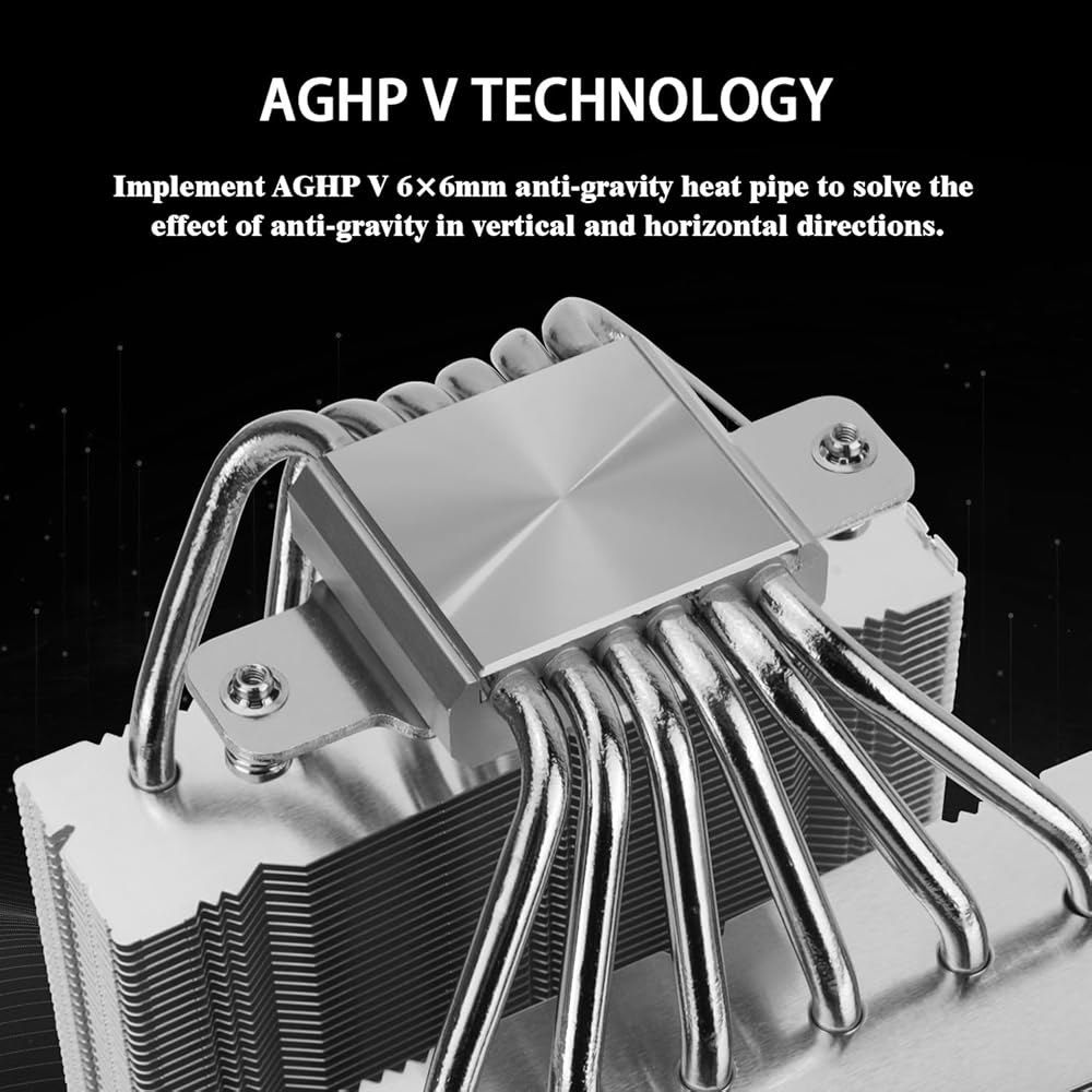 Thermalright Royal Knight 120 SE CPU 쿨러, 단 155mm 높이, 듀얼 타워 PWM 팬 TL-C12B V2 및 TL-C12015B, 히트 파이프 6개, - 상세 이미지 2