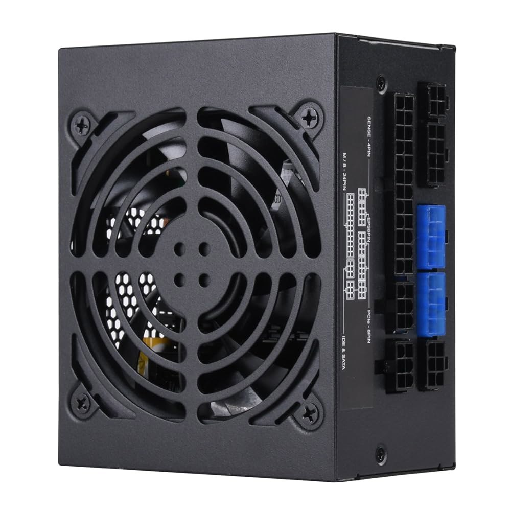 실버스톤 테크놀로지 SST-SX700-G 700W SFX 풀 모듈러 80 플러스 골드 PSU, 개선된 92mm 팬 및 일본식 커패시터. - 상세 이미지 2