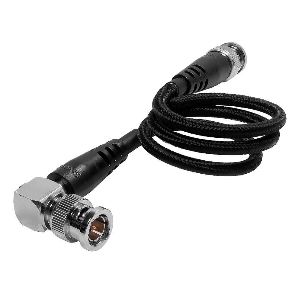 콘도르 블루 | 20인치 12G SDI 케이블, 4K 60p 카메라 모니터 및 송신기용 스트레이트-우각 커넥터 포함 고속, 60P 8K 30P 비디오 형식 블랙 Black - 상세 이미지 3