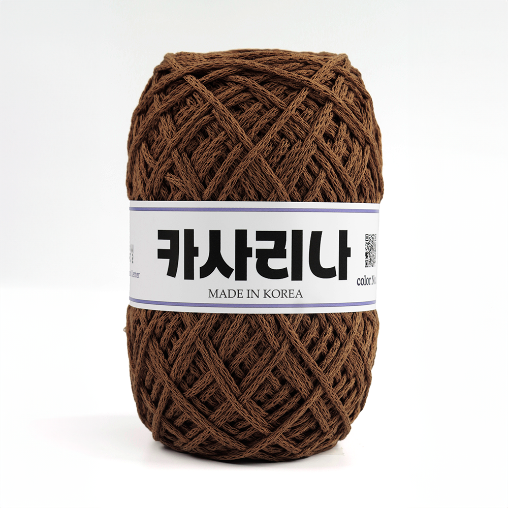 탄탄한 마크라메실 콘샵 카사리나 200g 마크라메실 코바늘가방 소품 뜨개 027 페일블루 스파클 이미지 8