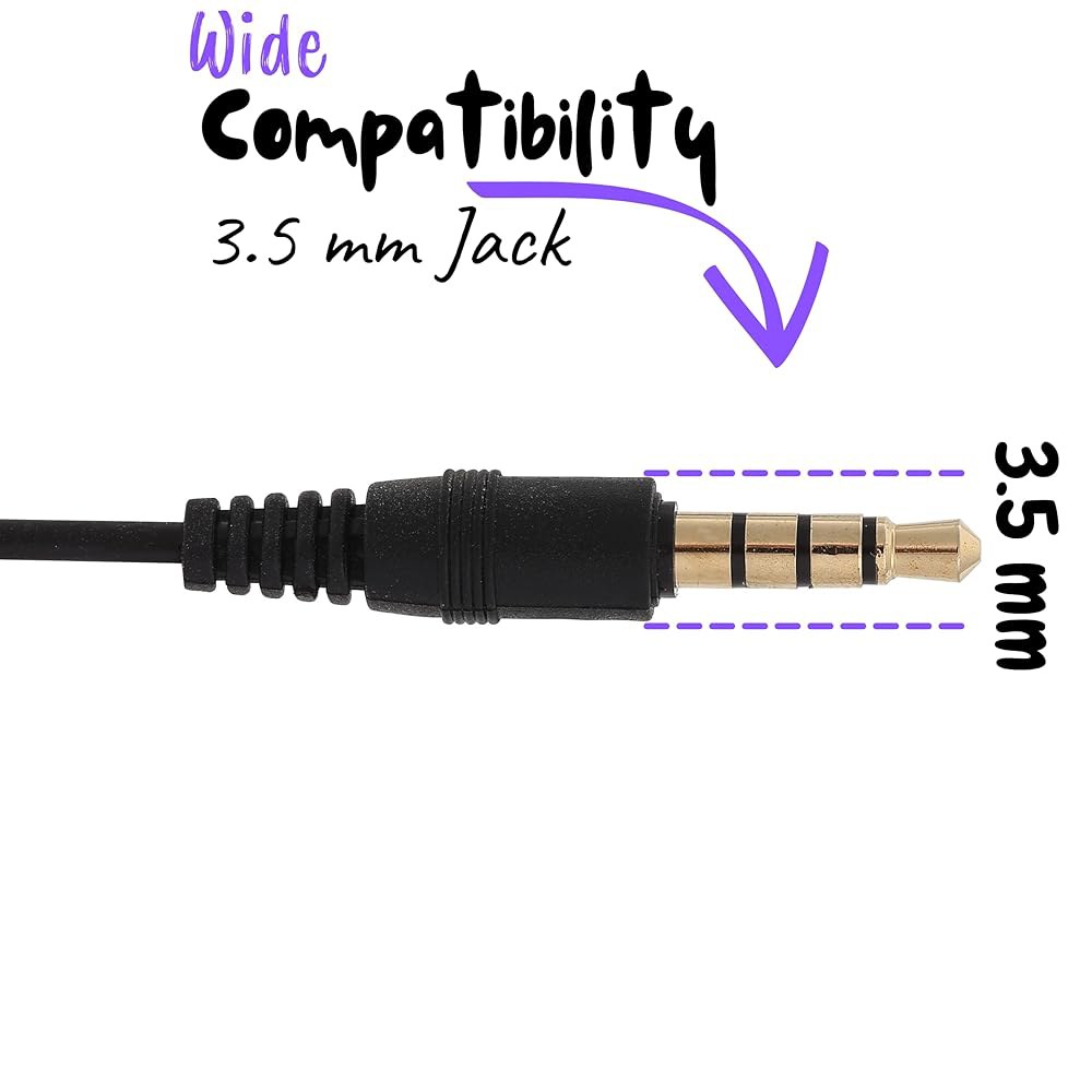 마이크 장착, 4.25피트, 3.5mm 잭, 이어 헤드폰 유선 이어버드 Ear Buds with Microphone - 상세 이미지 3