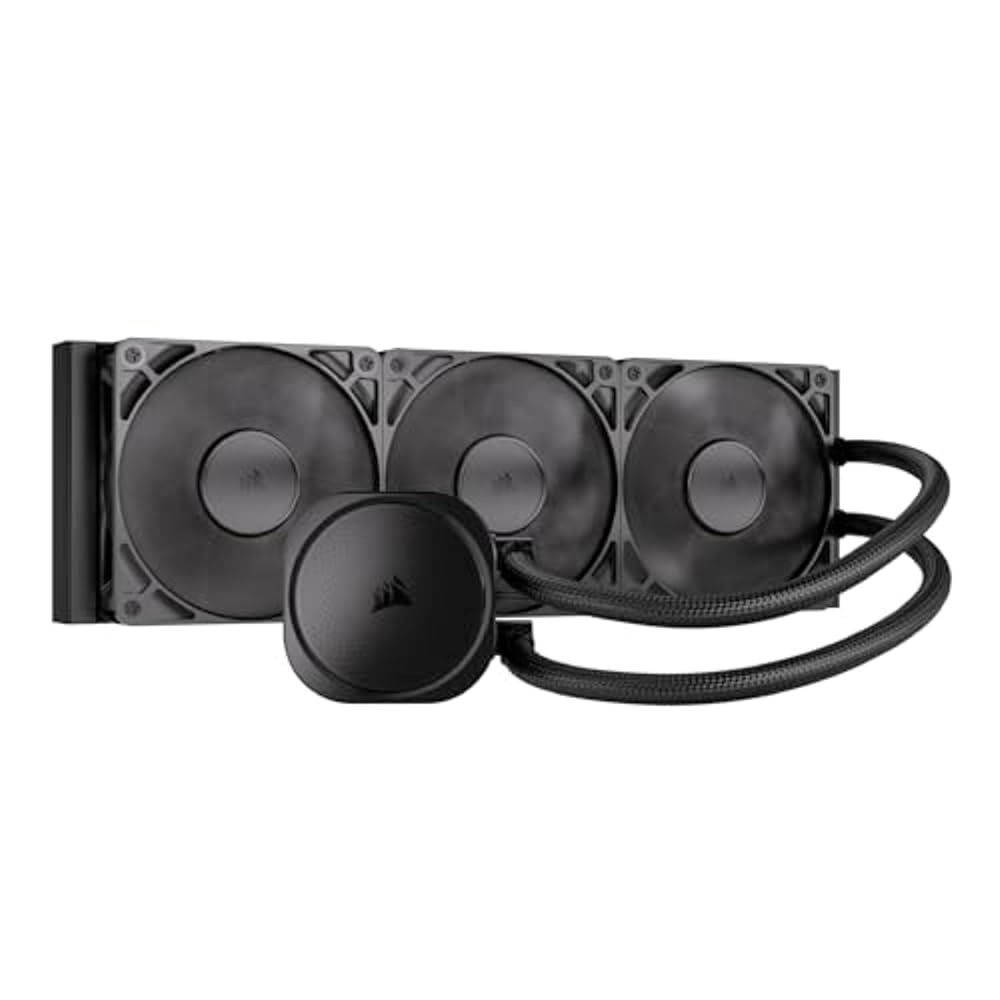 CORSAIR 노틸러스 360 RS 액체 CPU 쿨러 u2013 360mm AIO 저소음 다이렉트 마더보드 연결 데이지 체인 인텔 LGA 1851/1700, AMD AM5 / AM - 상품 이미지