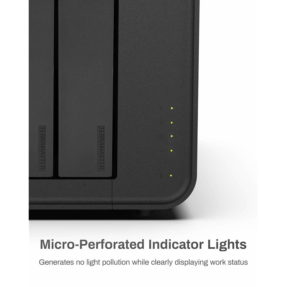 테라마스터 D4-320 외장 하드 드라이브 인클로저 - 4bay USB 3.2 Gen2 10Gbps 타입-C 스토리지 핫 스왑 가능 플러그 앤 플레이(디스크리스) D2-320 - 상세 이미지 2