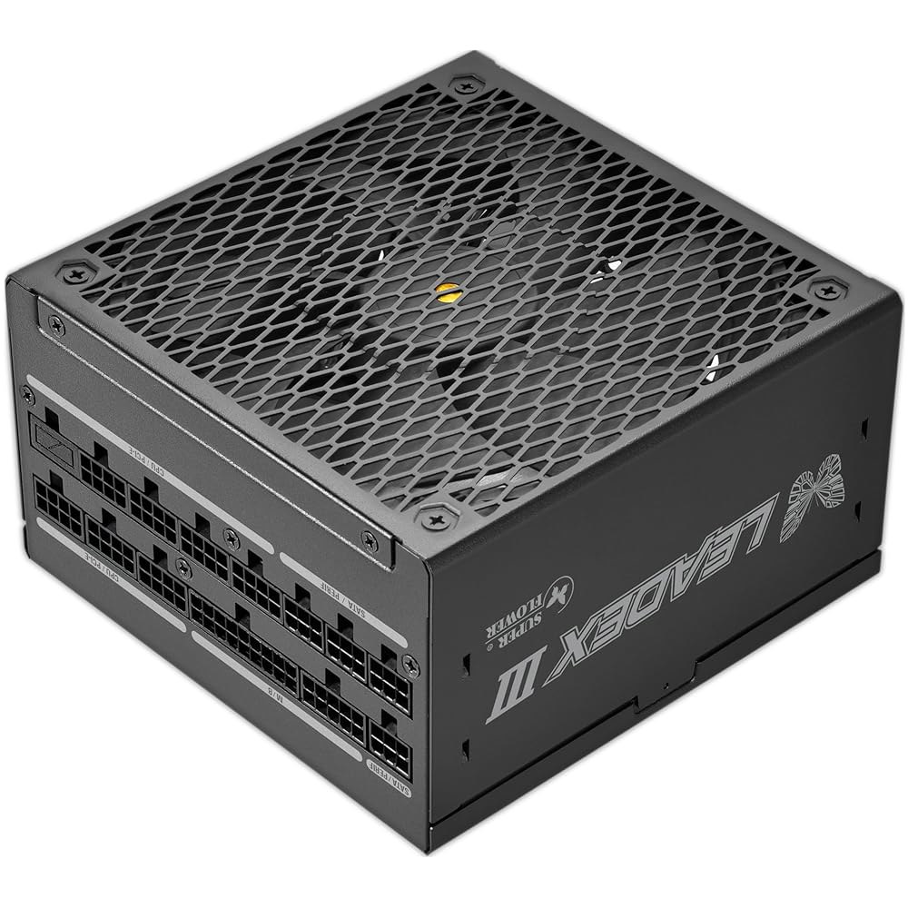 슈퍼 플라워 리드 III ATX 3.1 1300W, 사이베네틱스 플래티넘, 80+ 골드, 10년 보증, ECO 세미 팬리스 모드, 구리 샤프트가 있는 FDB 팬, 풀 모듈식 전원 - 상품 이미지