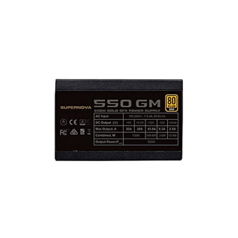 EVGA용 PSU SFX ITX ECO 풀 모듈 80PLUS 골드 게임 음소거 전원 공급 장치 550W 550GM - 상세 이미지 3