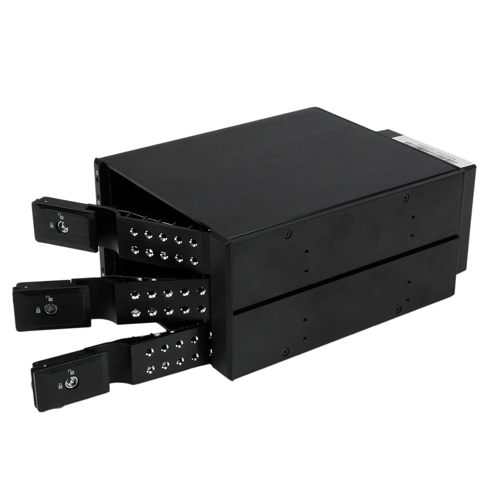 StarTech.com 3.5인치 SAS II /SATA III용 3-Bay 핫 스왑 백플레인 - 6Gbps HDD 알루미늄 트레이리스 모바일 랙 백플레인(HSB3SATSASBA) - 상세 이미지 2