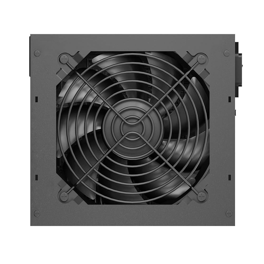 ICESHARKS 600W 비모듈형 ATX 전원 보호, 6+2 핀 커넥터가 있는 공급, AC115-230v 120mm 사일런트 팬 게이밍 PSU 블랙. 600w - 상세 이미지 3