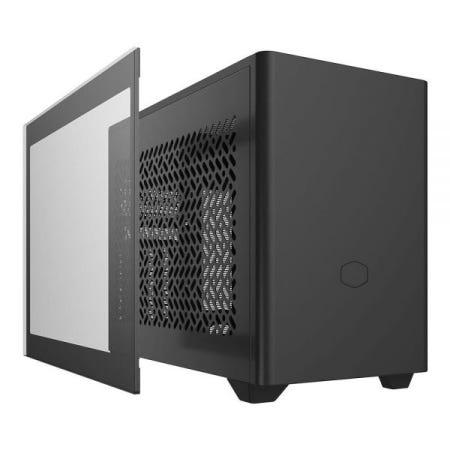 [해외]Cooler Master NR200P V2 Mini-ITX PC 케이스 지원, SFX 핏 PSU 바로 설치, 280mm AIO 357mm 수직 GPU 마운트, Nvidia