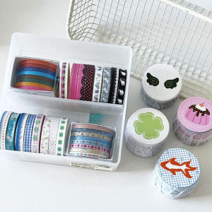 와카와카 6mm 4롤 얇은 마스킹테이프 그린월드 실사용 후기 | 효과 있을까? - 상품 이미지 1