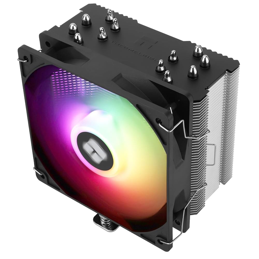 Thermalright 버스트 어쌔신 120 SE ARGB CPU 쿨러, 히트 파이프 히트싱크 쿨러 6개, 12cm PWM 팬 에어 AG 테크놀로지, 인텔 LGA1851 /1700 - 상품 이미지