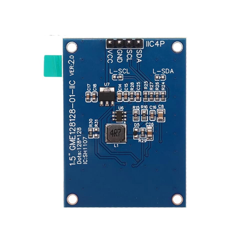 하이렛고 1.5인치 SH1107 128x128 OLED 디스플레이 모듈 IIC I2C 4핀 화면 LCD 화이트 IIC - 상세 이미지 2