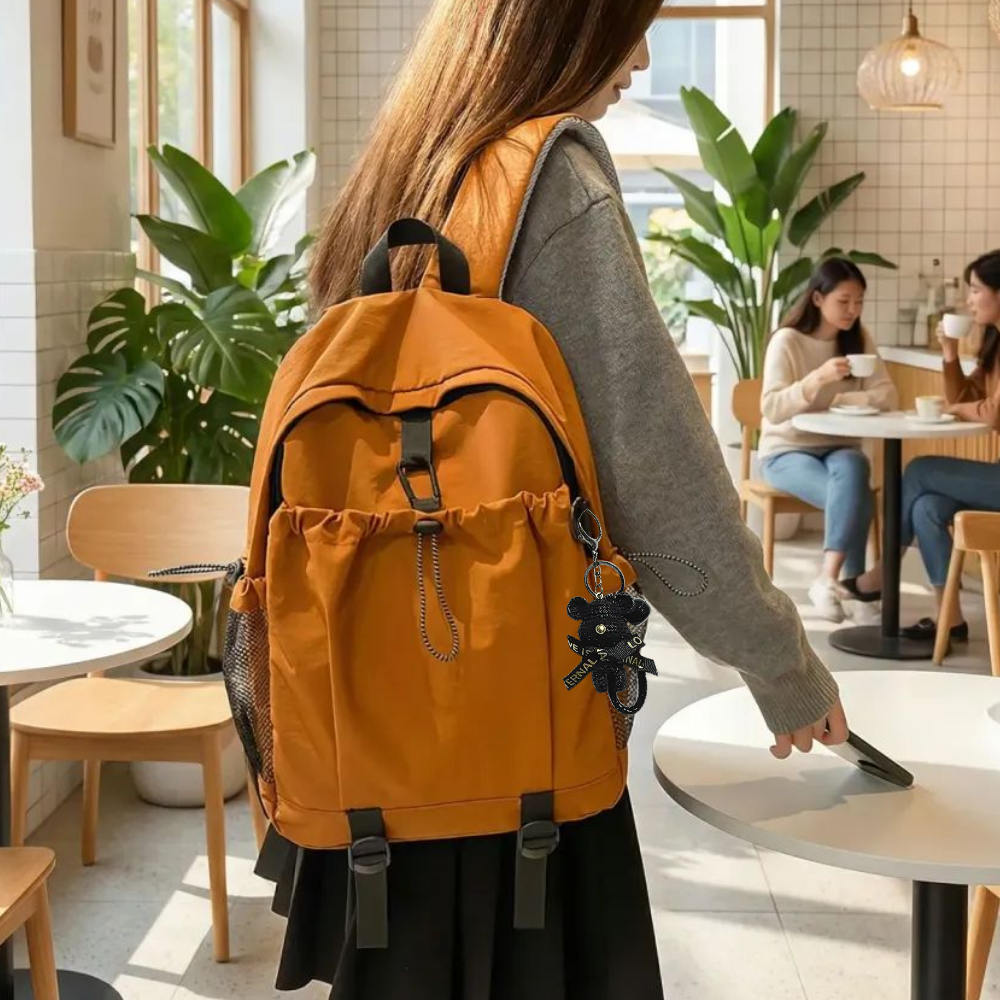 가벼운 경량 백팩 나일론백팩 캠핑 여행 데일리 방수 가방 키링 세트