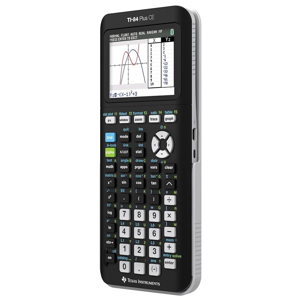 Texas Instruments TI-84 Plus CE 파이썬 그래핑 블랙 계산기, - 상세 이미지 3