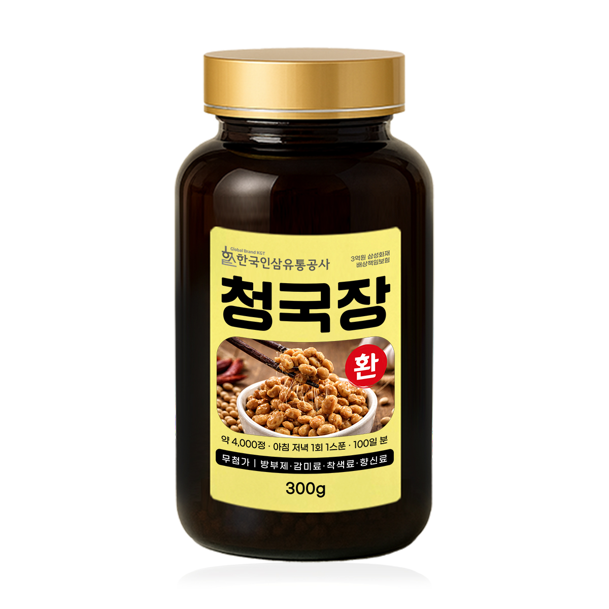 청국장환 (대용량 실속형 약 4000정 100일분) 건강환 상품번호 (6113) - 상품 이미지
