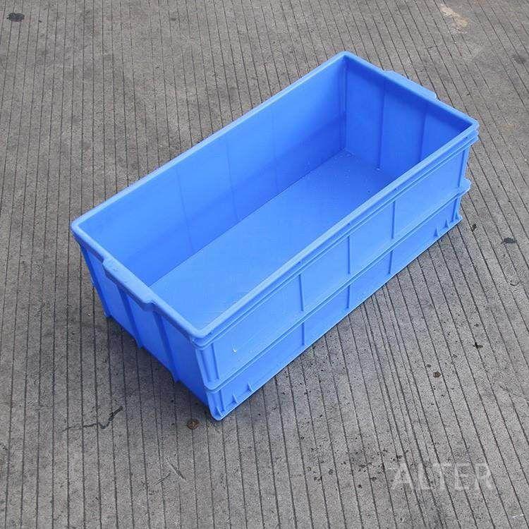 긴 대형 플라스틱 상자 공장 수납 공구 창고 블루 615x425x250mm - 상세 이미지 2