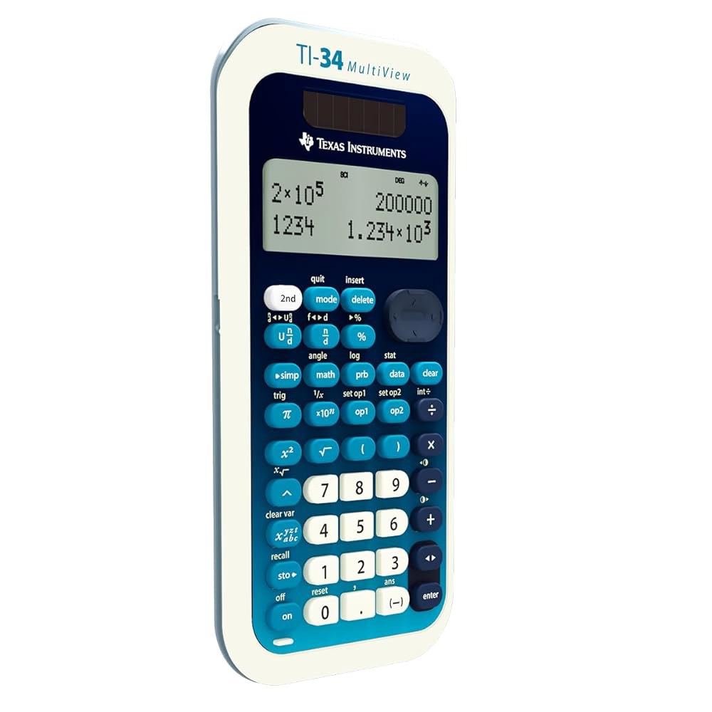 Texas Instruments TI-30Xa 멀티뷰 공학용 계산기 Blue Yellow Teacher Pack - 상세 이미지 3