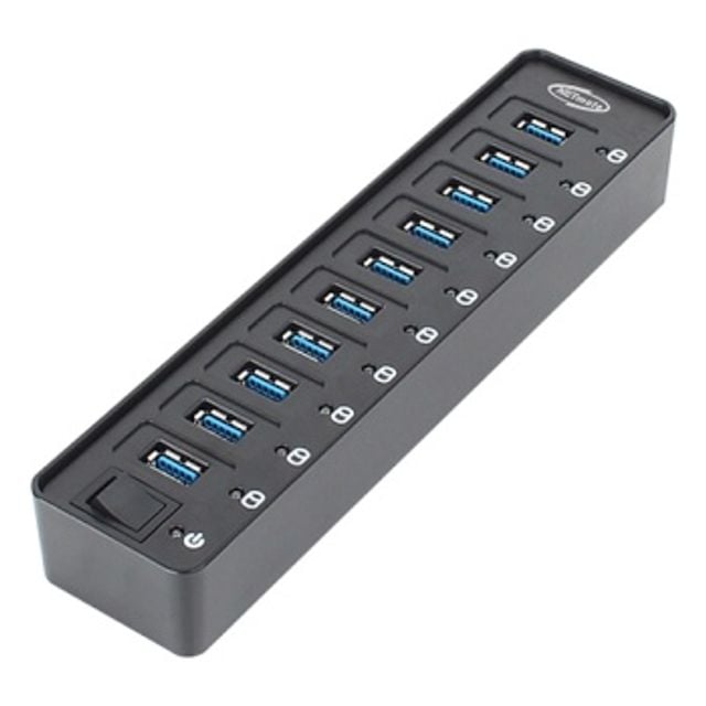 10포트 대용량 허브 USB3.0 유전원 피씨방 학교 납품 - 메인 이미지