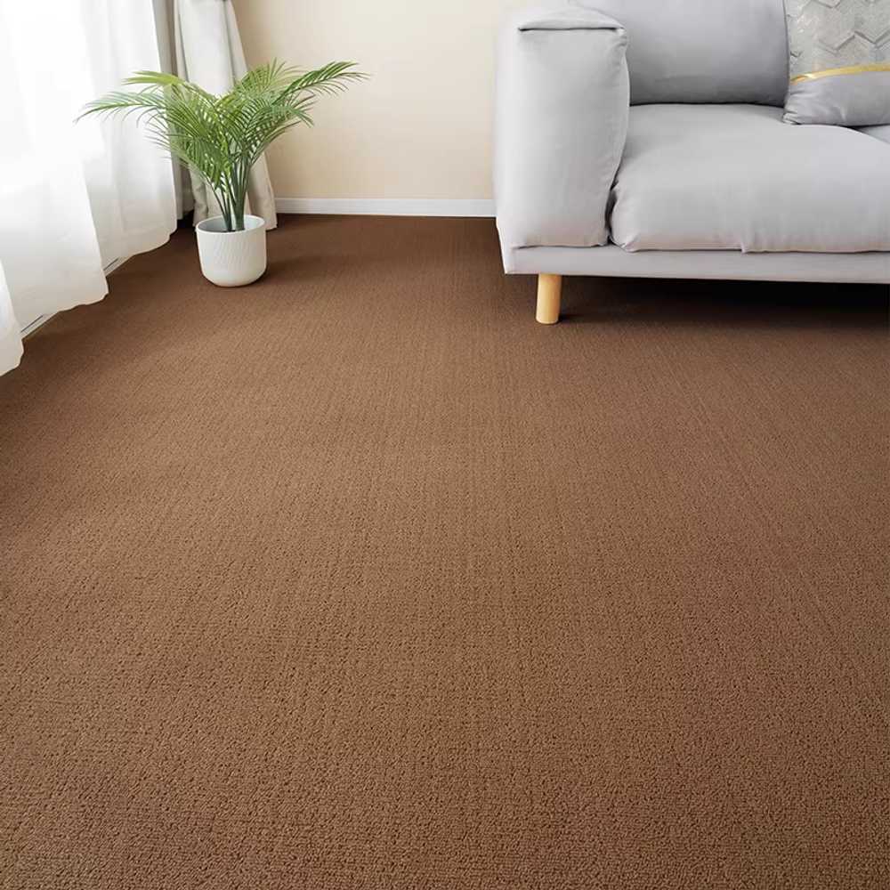 초대형 카페트 북유럽 러그 심플 넓은 단모 스튜디오 커피 브라운 200x300cm - 상세 이미지 2