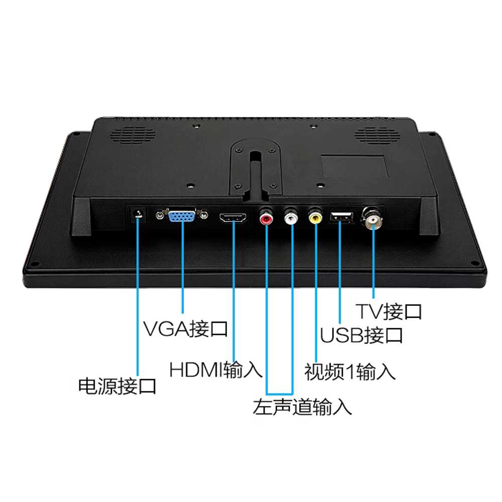 CCTV 모니터 LED 듀얼 눈보호 PC 사무실 서브 패널 7인치 HDMI/VGA 무음 IPS - 상세 이미지 4
