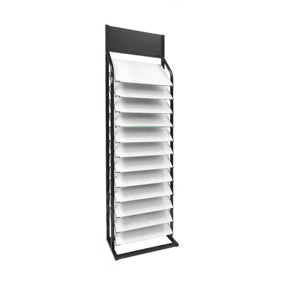 타일 거치대 선반랙 대리석 패널 리모델링 철제 디피 300x600mm 1단 검정 12개 - 상품 이미지