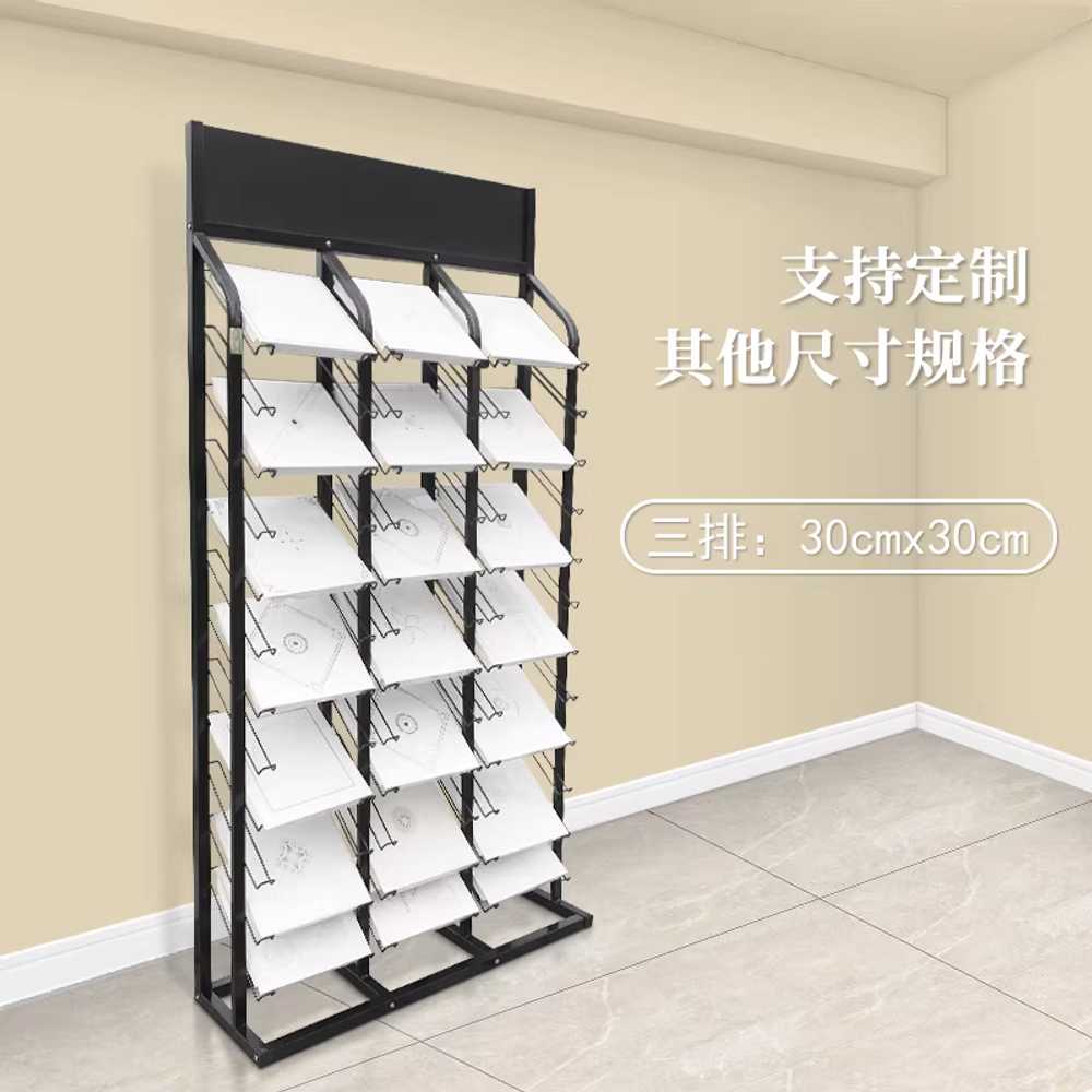 타일 거치대 선반랙 대리석 패널 리모델링 철제 디피 300x600mm 1단 검정 12개 - 상세 이미지 3