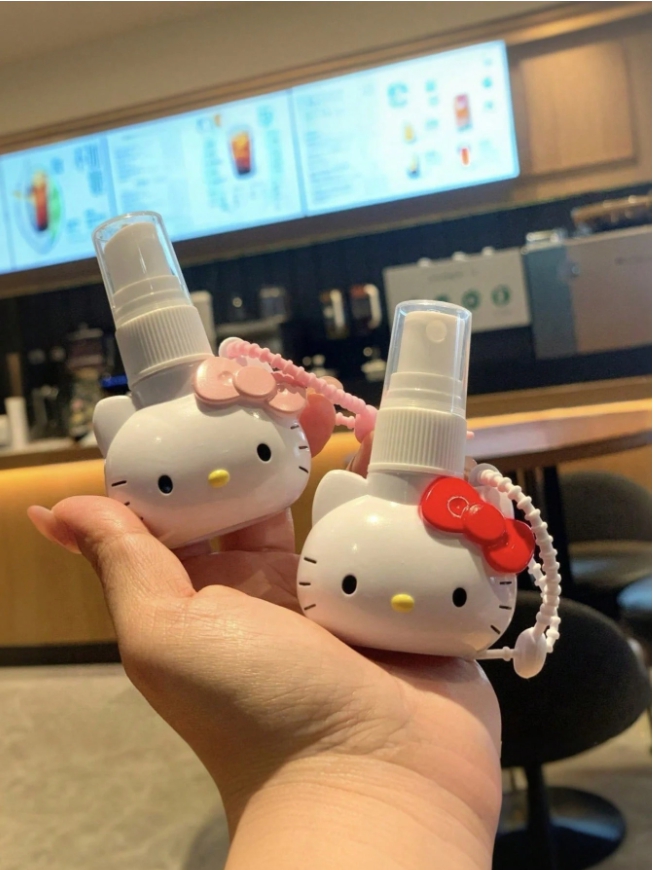 DIY 미스트 공병 50ml 마이멜로디 키티 키링 - 상품 이미지
