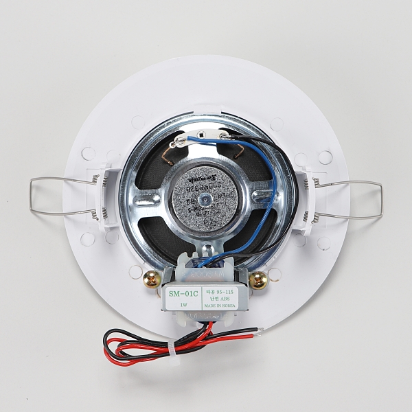 삼미 매입 원형 실링 스피커 SM-01C 1W 100mm(4인치) 사무실 상가 방송 스피커 - 상세 이미지 3