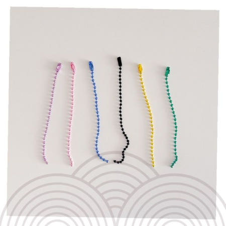 볼체인 목걸이 컬러풀 비즈체인 액세서리 장식용 연결고리 수공예 재료 만들기 키링 체인