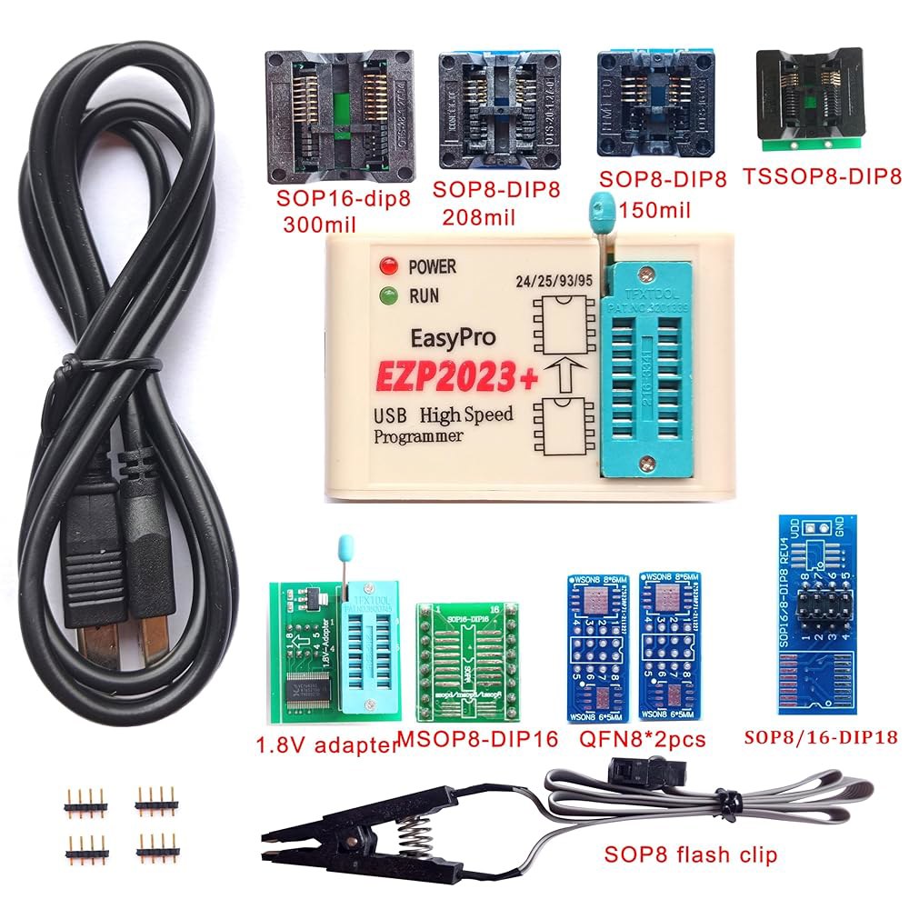 EZP2023 프로그래머 USB SPI 9 미니프로 EZP2019 IC 25 EEPROM 클립 95 어댑터 24 칩 소켓 라이터 플래시 테스트 93 업그레이드 바이오스 리더 - 상세 이미지 2