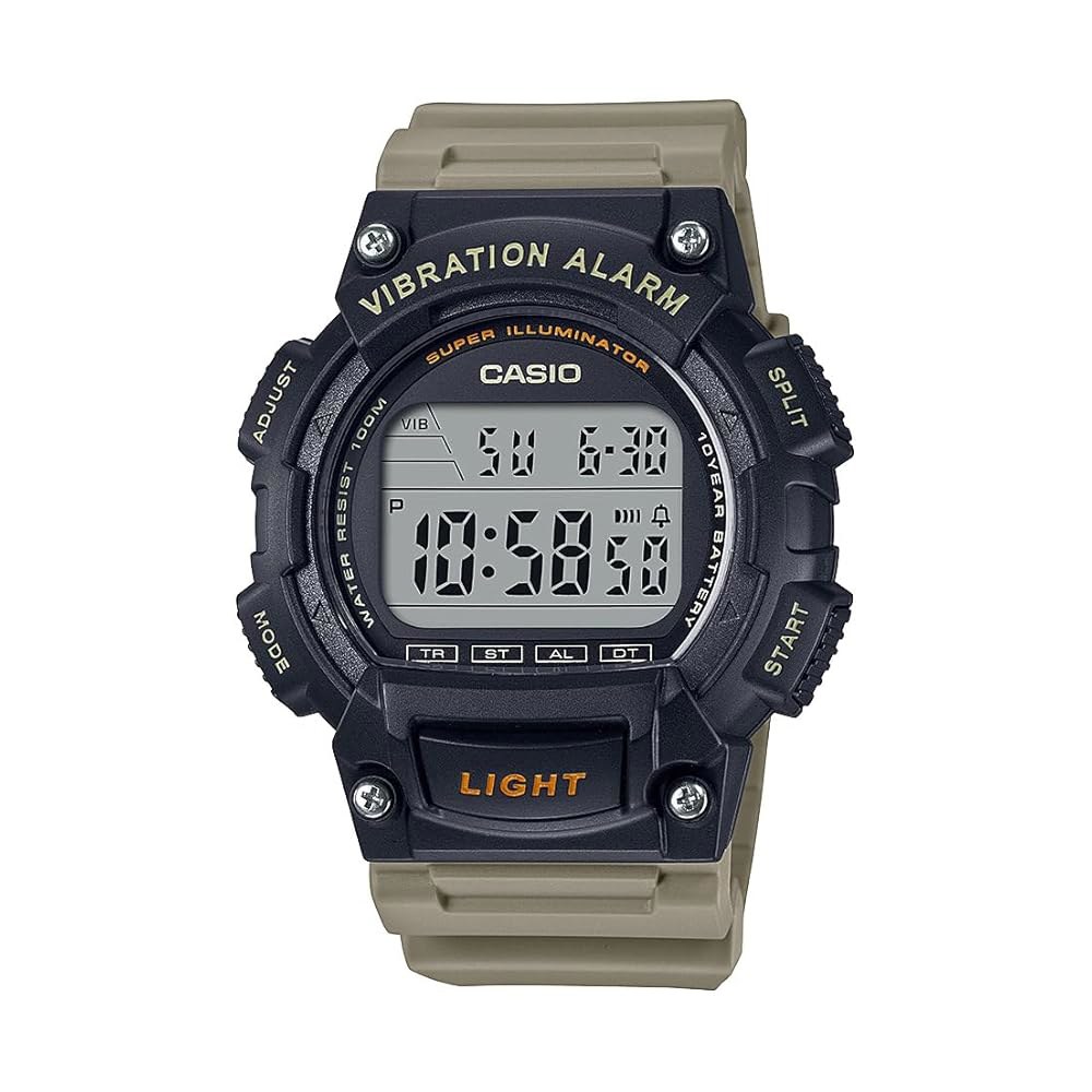 Casio W-736H-5AVCF 블랙/베이지 원 사이즈 Black/Black W-736H-1AVCF - 상품 이미지