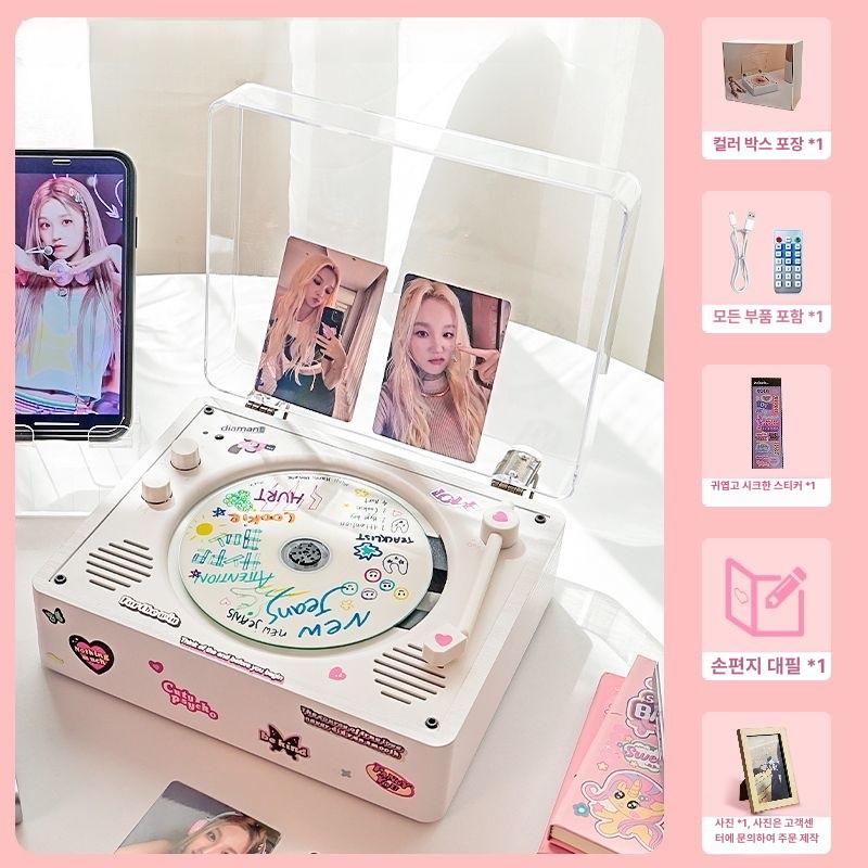 레트로 CDP 블루투스 올인원 아이돌 CD 플레이어 스피커 - 상세 이미지 4