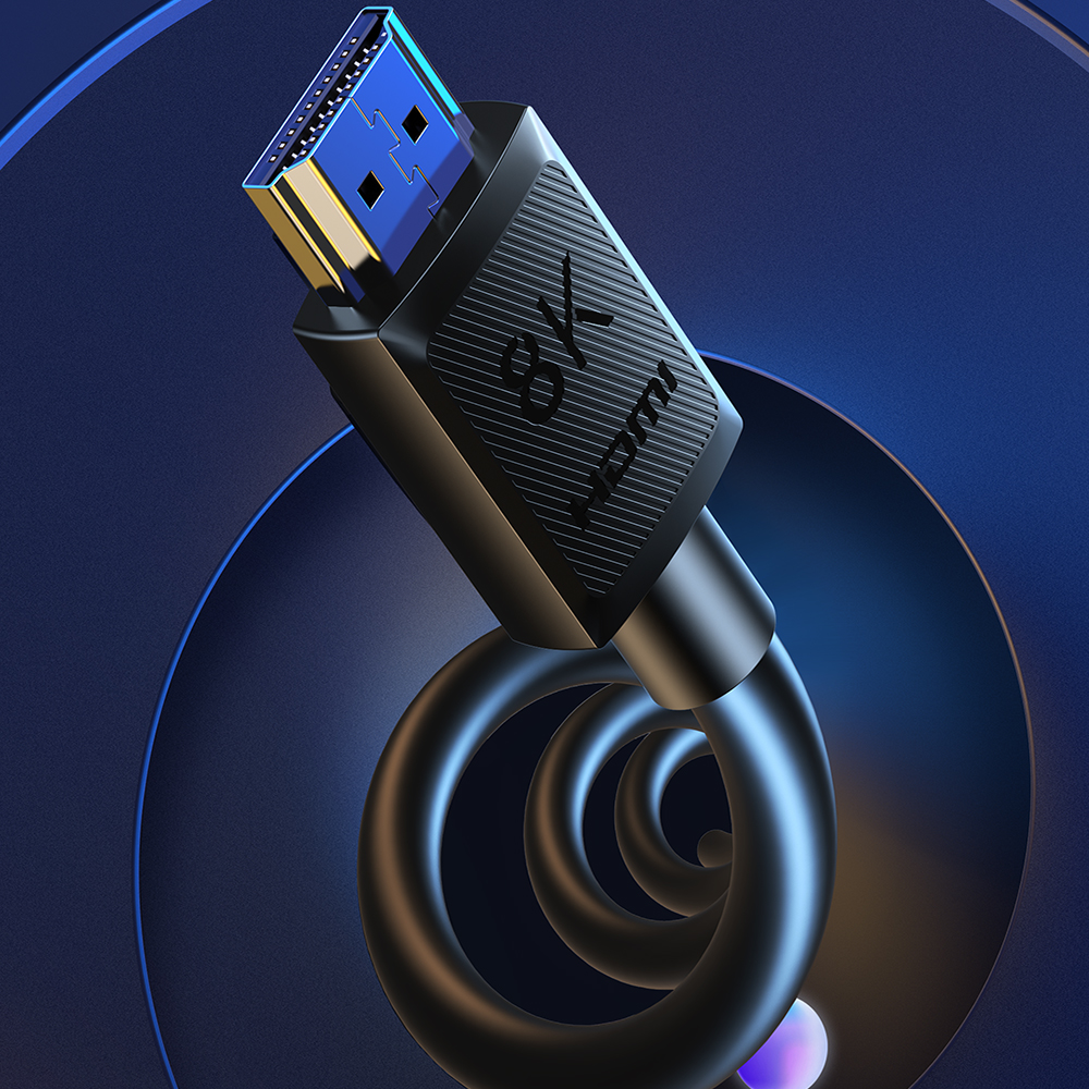 유그린 UHD 8K HDMI 2.1ver 모니터케이블 HD175 2m, 1개 - 상세 이미지 2