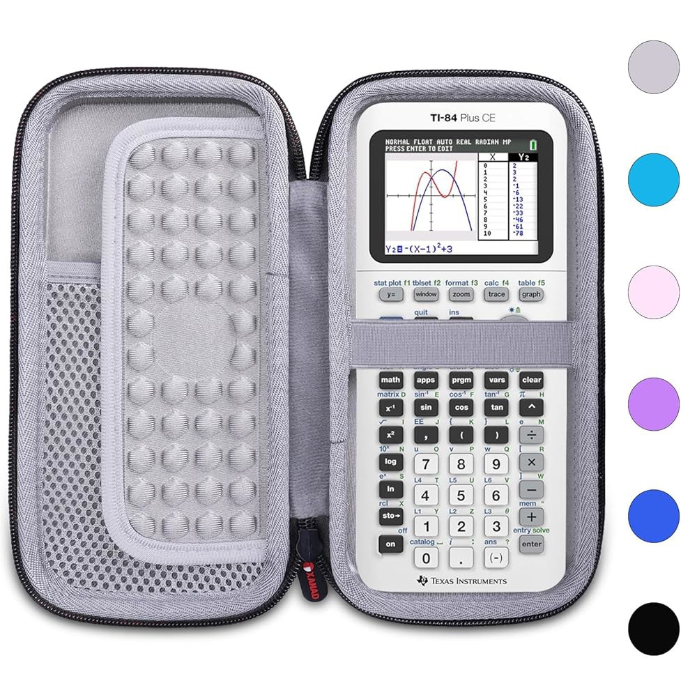 Texas Instruments TI-84 Plus CE/TI-84 Plus/TI-85 호환되는 플러스/TI-Nspire /TI-86 Pro/TI 컬러 XANAD 그래핑 하드 II - 상품 이미지
