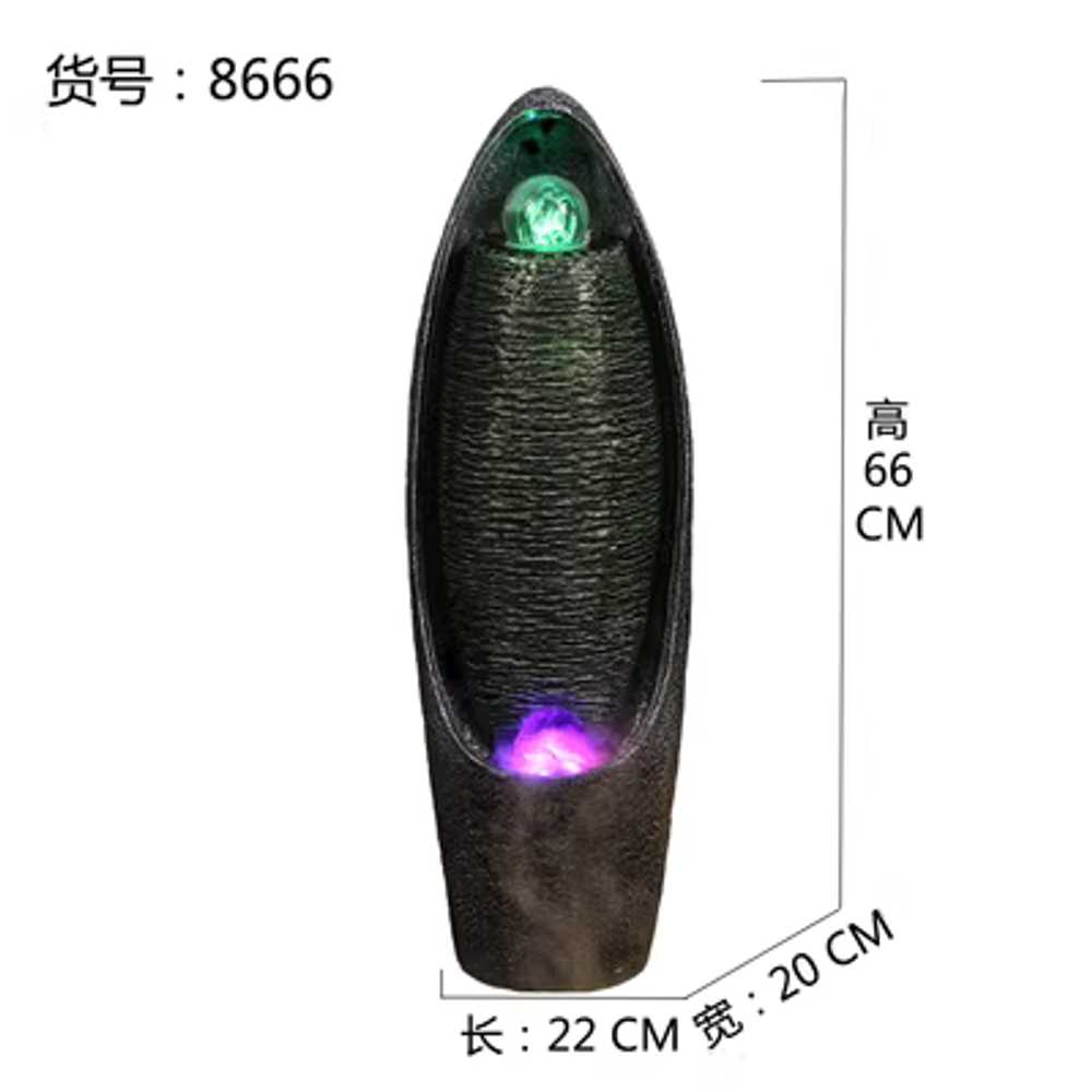 분수대 인테리어 수반 실내 수경정원꾸미기 조명 거실 66cm 이미지 6