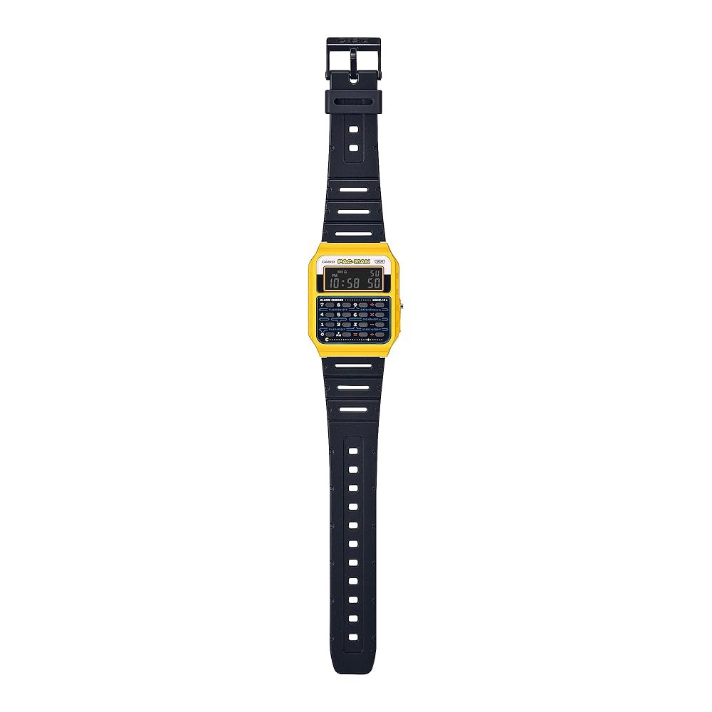 Casio PAC-Man CA53WPC-1B 콜라보레이션 계산기 블랙. 시계, - 상세 이미지 2