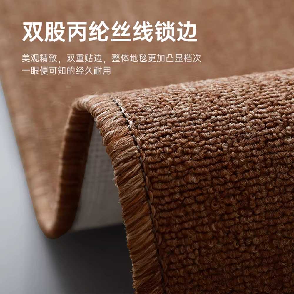 초대형 카페트 북유럽 러그 심플 넓은 단모 스튜디오 커피 브라운 200x300cm - 상세 이미지 5