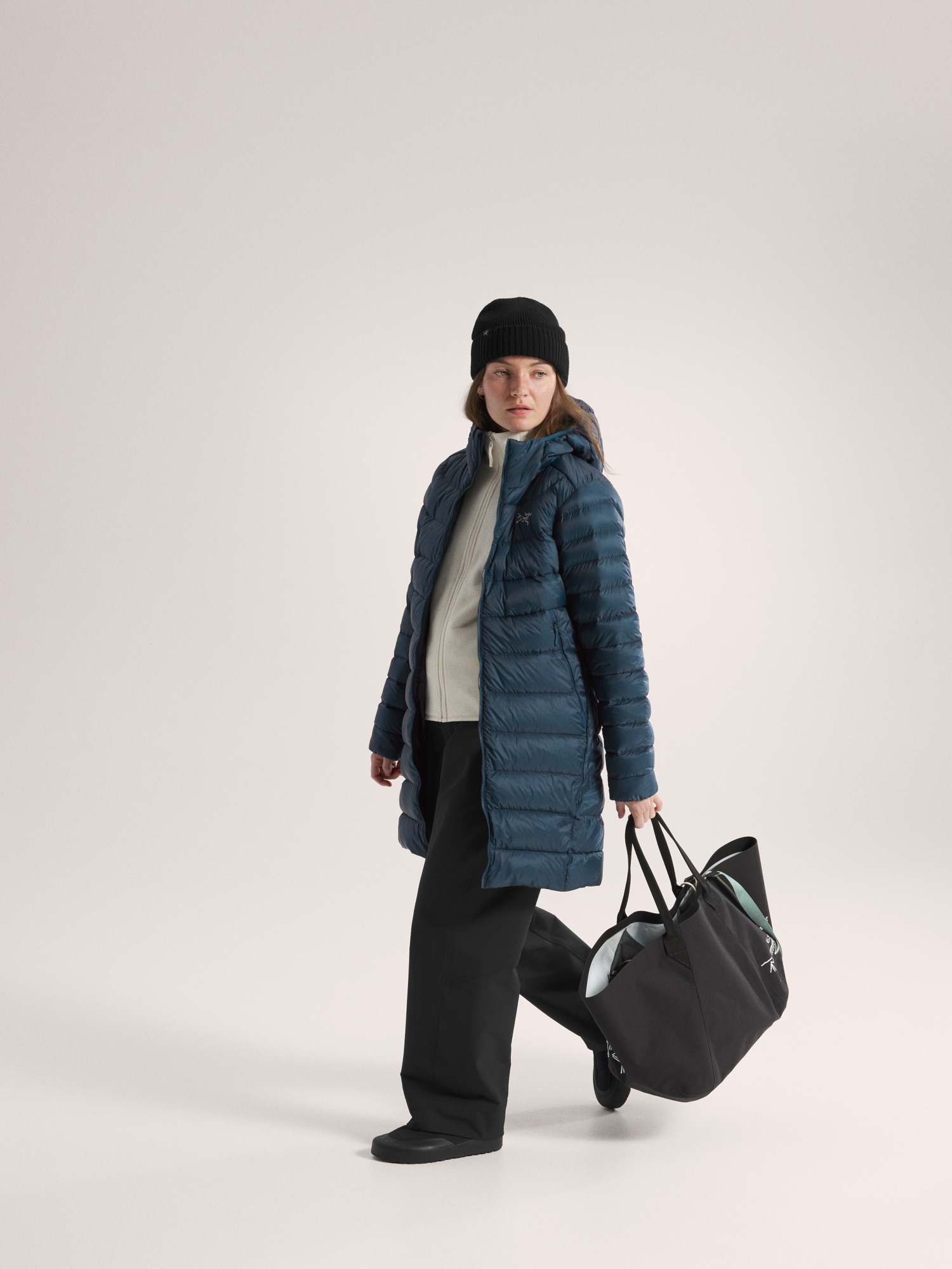 아크테릭스 여성 세륨 미드 패딩 구스다운 25FW 여자 롱 코트패딩 후드 850 필파워 - 상세 이미지 5